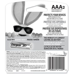 Energizer MAX AAA Alkaline Batteries 2 pk Carded