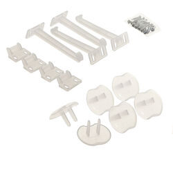 Dreambaby Clear Plastic Safety Catches and Outlet Covers Kit 10 pk