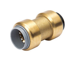 Mueller ProLine Push to Connect 1/2 in. Push T X 1/2 in. D PB Brass Coupling