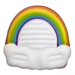 Swimline Multicolored Vinyl Inflatable Rainbow Island Pool Float