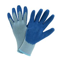 West Chester Men's Indoor/Outdoor Dipped Work Gloves Blue/Gray L