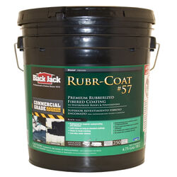 Black Jack Rubr-Coat 57 Gloss Black Rubber Roof Coating 5 gal