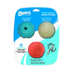 Chuckit! Assorted Glow, Whistler and Rebounce Rubber Bounce Ball Medium 3