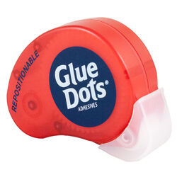 Glue Dots Repositional Medium Strength Glue Double-Sided Adhesive Dispenser 125 pc