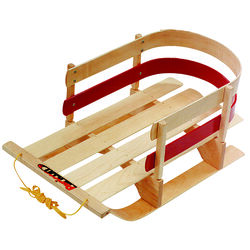 Paricon Pull Sleigh Deluxe Baby Wood Sled 29 in. L