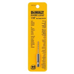 DeWalt Rapid Load 1/16 in. S X 3 in. L High Speed Steel Drill Bit 1 pc