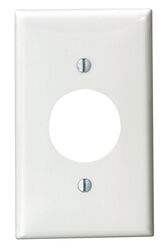 Leviton White 1 gang Nylon Outlet Wall Plate 1 pk