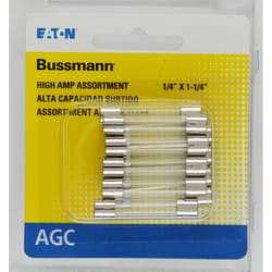 Bussmann 30 amps AGC Clear Glass Tube Fuse 10 pk