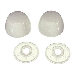 Danco Toilet Bolt Caps White Plastic For