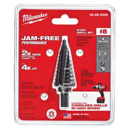 Milwaukee JAM-FREE 6 in. L Black Oxide Step Drill Bit 1 pc