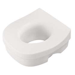Delta White Elevated Toilet Seat Plastic 5 in. H X 11-3/4 in. L
