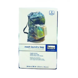 Homz Multicolored Mesh Fabric Laundry Bag