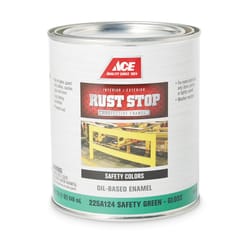 Ace Rust Stop Indoor and Outdoor Gloss Safety Green Rust Prevention Paint 1 qt