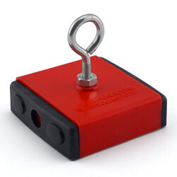 Master Magnetics 2.375 in. Ceramic Retrieving Magnet 40 lb. pull 3.4 MGOe Red 1 pc