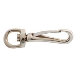 Campbell Chain 3/8 in. D X 2-4/7 in. L Nickel-Plated Zinc Spring Snap 20 lb