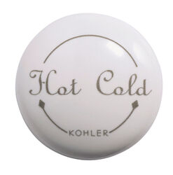 Kohler 1/2 inch White Plastic Single Plug Button