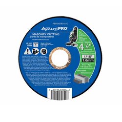 Avanti Pro 4-1/2 in. D X 7/8 in. S Aluminum Oxide Masonry Cut-Off Disc