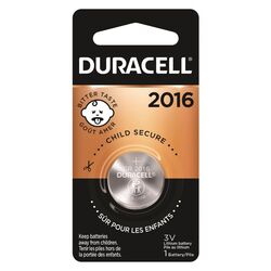 Duracell Lithium DL2016/CR2016 3 V Security and Electronic Battery 1 pk