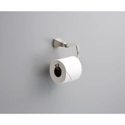 Delta Sawyer Satin Nickel Silver Toilet Paper Holder