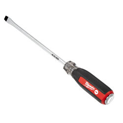 Milwaukee 3/8 in. S X 8 in. L Slotted Cushion Grip Demolition Screwdriver 1 pc