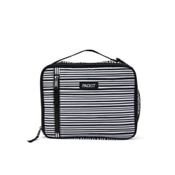 PACKiT Lunch Bag Cooler Black/White 10 in. 8.25 in. 4.25 in.