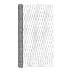 Garden Craft 60 in. H X 50 ft. L 20 Ga. Silver Poultry Netting
