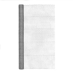 Garden Craft 60 in. H X 50 ft. L 20 Ga. Silver Poultry Netting