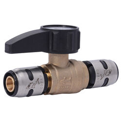 SharkBite EvoPEX 1/2 in. Push T X 1/2 in. D Push Brass Ball Valve