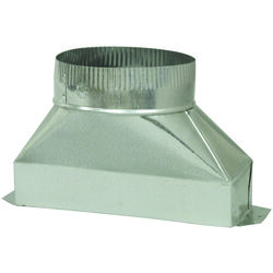 Deflect-O 6 in. D X 10 in. L Galvanized Steel Duct