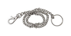 Hy-Ko 2GO 1-1/8 in. D Nickel-Plated Steel Silver Snap Hook Key Chain