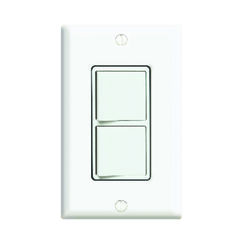 Leviton 15 amps Single Pole Rocker AC Quiet Switch White 1 pk