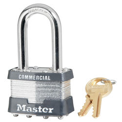 Master Lock 1-5/16 in. H X 1 in. W X 1-3/4 in. L Laminated Steel 4-Pin Cylinder Padlock 1 pk K