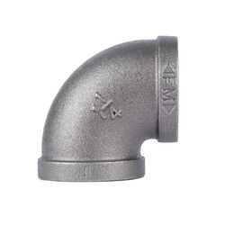 BK Products 1-1/4 in. FPT T X 1-1/4 in. D FPT Black Malleable Iron Elbow
