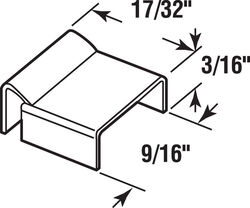 Prime-Line Mill Aluminum Spreader Bar Clip For 5/8 inch 100 pk