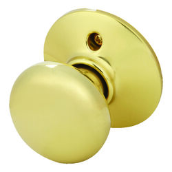 Schlage Plymouth Bright Brass Steel Dummy Knob 2 Grade Right or Left Handed