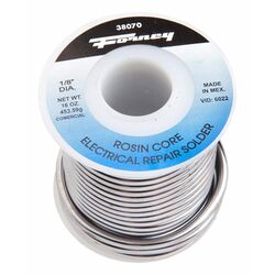 Forney 16 oz Rosin Core Solder Wire 1/8 in. D 1 pc