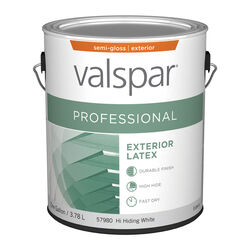 Valspar Professional Semi-Gloss Basic White Paint Exterior 1 gal