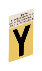 Hy-Ko 1-1/2 in. Black Aluminum Self-Adhesive Letter Yes 1 pc