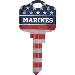 Kaba Ilco Schlage Marines/Flag House/Office Key Blank Single For