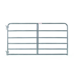 Tarter 50 in. H X 1.75 in. W 8 ft. Galvanized Steel Tube Gate