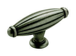Amerock Allison Oblong Cabinet Knob 2-5/8 in. D 1-5/16 in. Weathered Nickel 1 pk