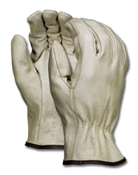 MCR Safety S Leather Driver Beige Gloves