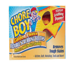 Chore Boy Golden Fleece Delicate, Light Duty Scrubbing Cloths For All Purpose 5-1/4 in. L 2 pk