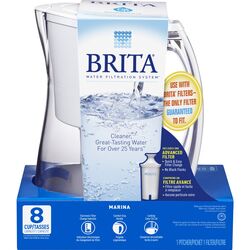 Brita 8 - 8 White Marina Pitcher