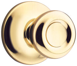 Kwikset Tylo Polished Brass Passage Lockset ANSI/BHMA Grade 3 1-3/4 in.