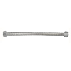Ace 3/4 in. FIP T X 3/4 in. D FIP 18 in. Corrugated Stainless Steel Water Heater Supply Line