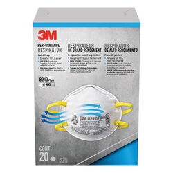 3M P95 Paint Prep Cup Disposable Respirator White One Size Fits All