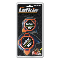Lufkin 25 ft. L X 1 in. W Tape Measure Set 2 pk