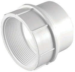 Charlotte Pipe Schedule 30 3 in. FPT T X 3 in. D Hub PVC Pipe Adapter