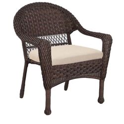 Living Accents Brown Steel Chair Beige